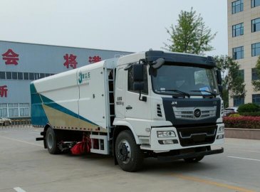 聚尘王牌HNY5180TXSBEV型纯电动洗扫车